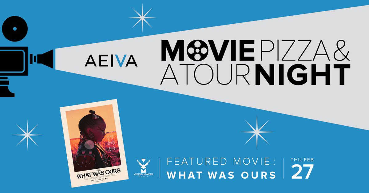 On this rainy day, we bring you great news! Happening THS Thursday at 5pm is AEIVA's first Movie+Pizza+Tour Night of 2020! This event is FREE and open to the public! Check out the movie trailer HERE >> bit.ly/2HSssA8