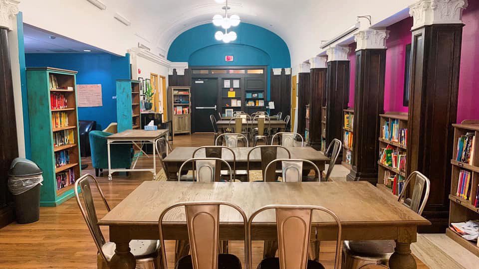 826DC's tweet photo. The 826DC writing center isn’t just a prime reading, writing, & homework spot—it’s also where tomorrow’s #Paddlestar Galactica Player Orientation will be! 6:30 PM to 8 PM, right here. Join us if you can! https://t.co/cb9VtlGg46