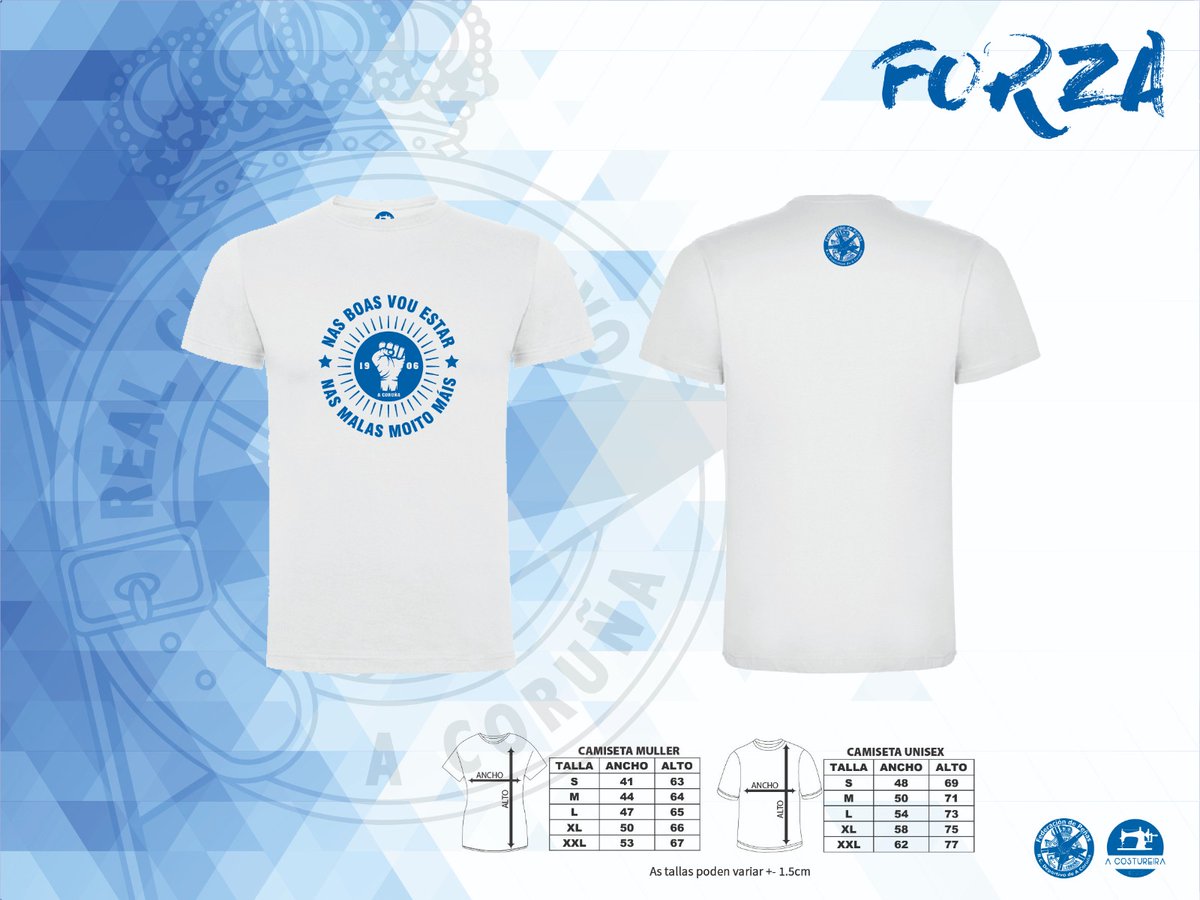 fpdeportivistas's tweet photo. O compromiso da afeción demóstrase na #UNION e #AFORZA dos Deportivistas.💪
Botámonos á rúa vestidos de brankiazul con dous modelos de camisolas de home e muller. Prezos económicos🎁
10€ modelo #AUNION  8€ modelo #AFORZA 
Pedidos por mensaxe directo nesta canle #AUNIONfaiAFORZA https://t.co/4kVE6wC6x8