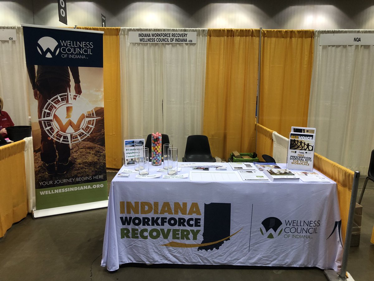 WellnessIndiana's tweet photo. Excited for some great conversations at @IndianaChamber #INSAFETY this week! @WellnessIndiana and it’s #indianaworkforcerecovery program will be promoting free education and consultations on substance use, recovery, diabetes and tobacco https://t.co/W53vCduZ0A