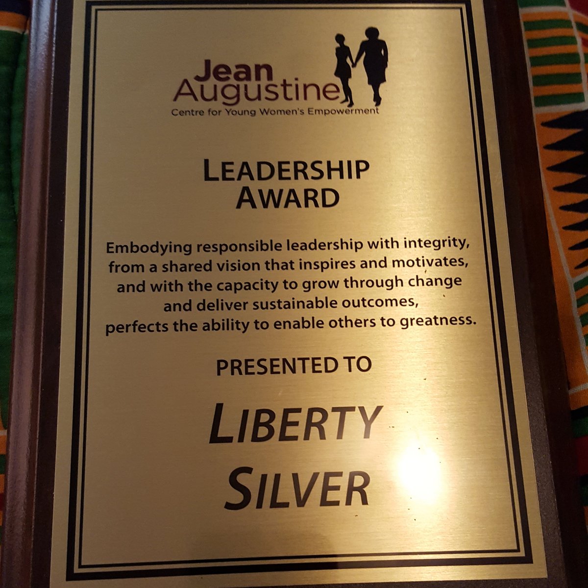 Another Blessed Day! 2020
Black History Month Celebrations!!!
Thank you to The Honorable Dr Jean Augustine for The Leadership Award. Grateful,humbled and honored ❤
The Jean Augustine Centre for Women