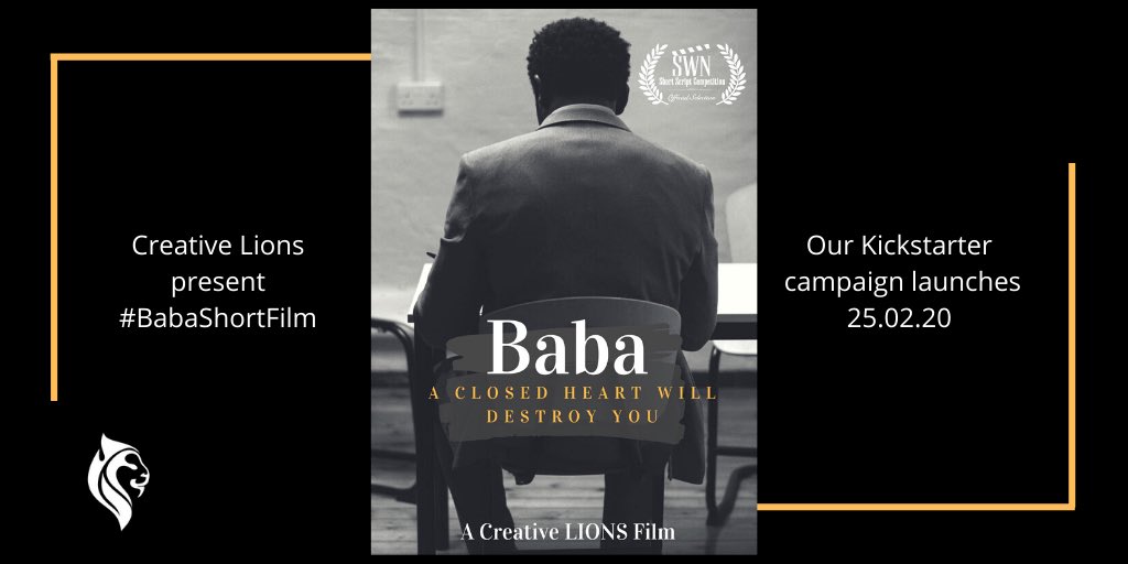 CreativeLions_'s tweet image. We’re so excited about our next project #BabaShortFilm starring @MrYinkx with @re_250 as well as lions @toluedwards &amp;amp; @minicollett 
Lion/Producer extraordinaire @Kiriem  
Director @raineodel 
1st AD @Kloeee 
DP Anca Badita 

We launch our @kickstarter campaign tomorrow!!!