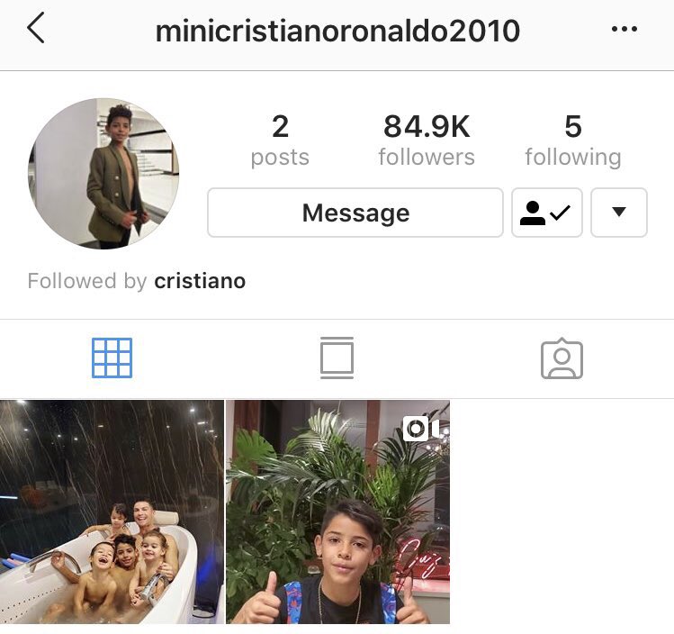 Louise_Taffa's tweet photo. #WelcomeJr
Cristiano Junior officially has Instagram!
⬇️Go follow⬇️ https://t.co/C6qpUfEUNr