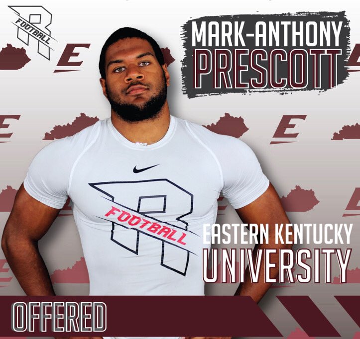 MarkAnthonyPre2's tweet photo. Thanks Coach Wells and EKU. #AMATTEROFPRIDE #E2U #EKUFootball @EKUWWells @Cox83Caleb @CoachDerekDay https://t.co/QykQrwewUo