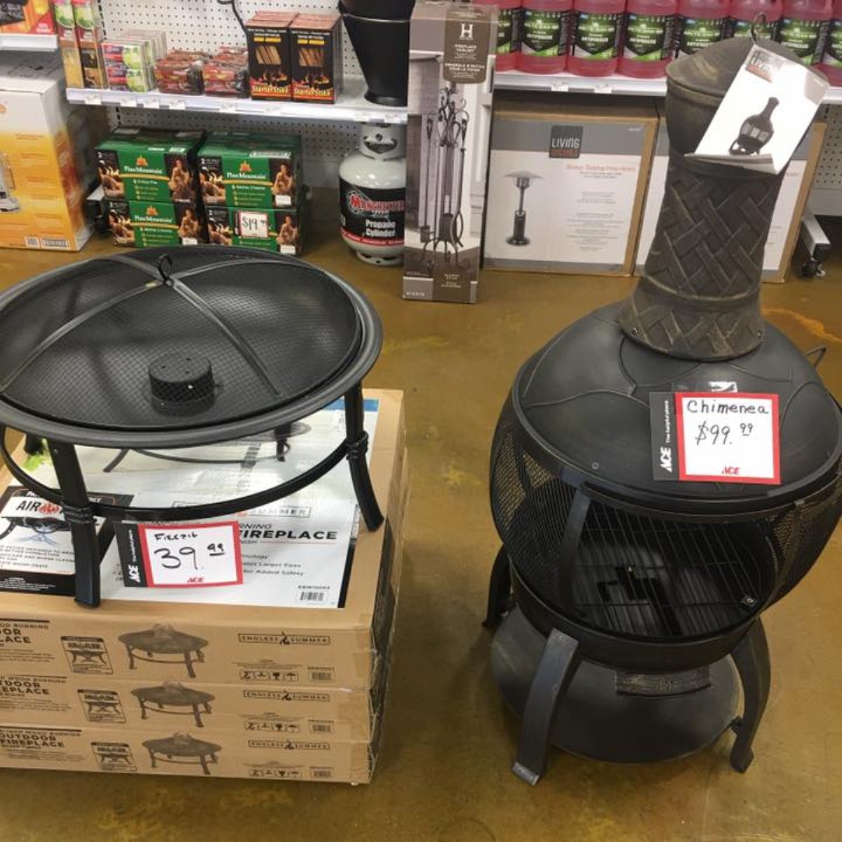 The best cold night are spent around a warm place.