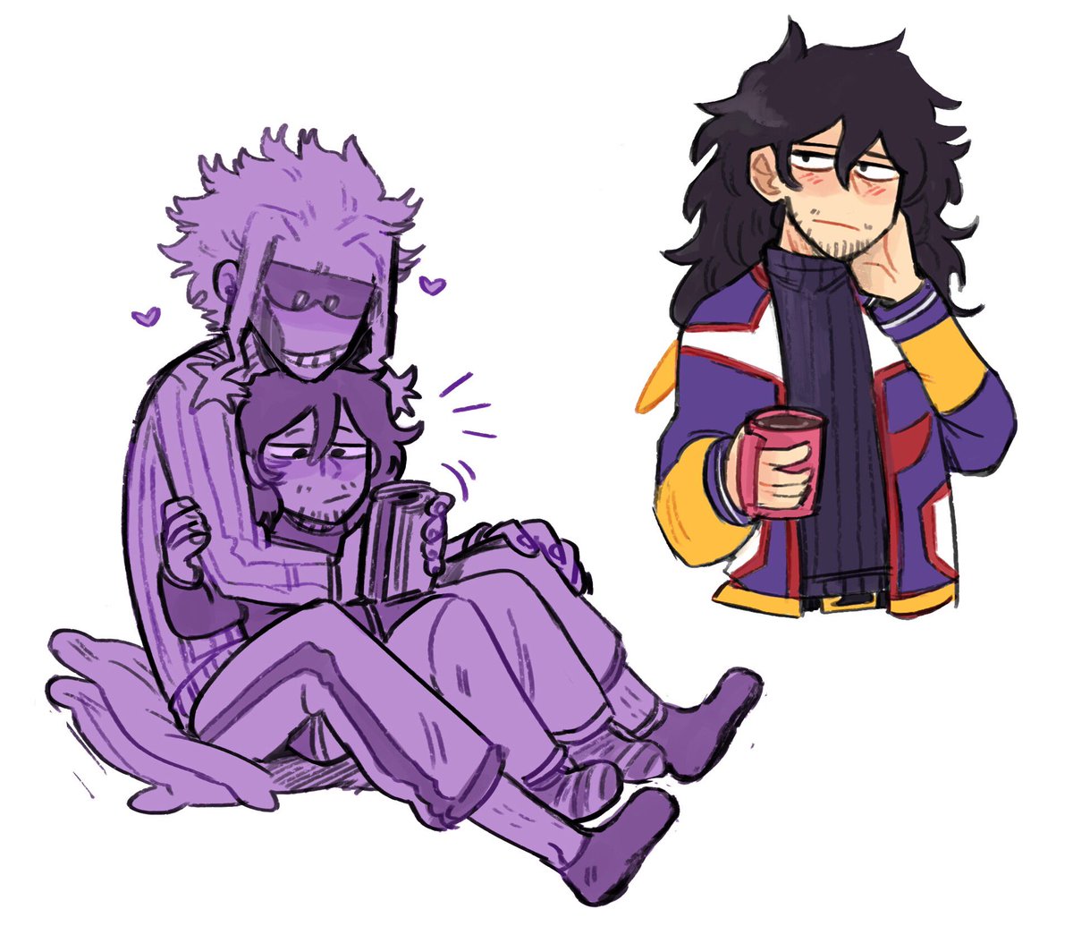 Some #erasermight doodles i did recently (definitely warmed up to this pairing because of @noitsnotacookie) 