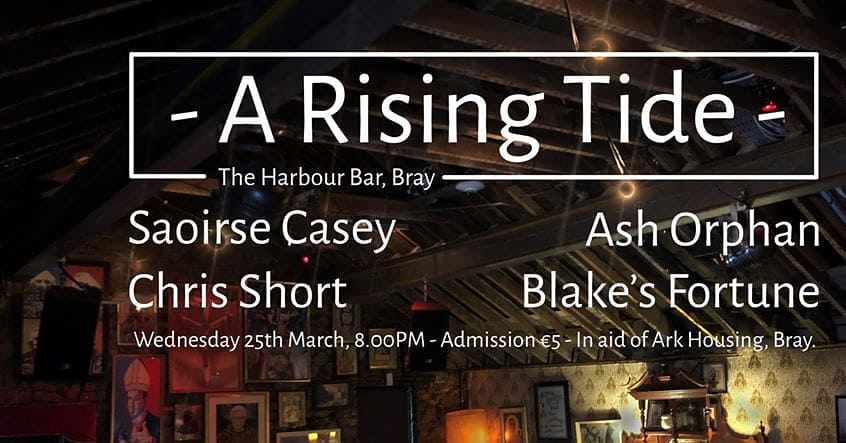 <a href="/irishmusicparty/">#IrishMusicParty</a> There is a new bi-monthly acoustic music night called <a href="/ARisingTide1/">A Rising Tide</a> happening in the <a href="/theharbour_bar/">The Harbour Bar Bray</a>.

First gig is March 25th.

#irishmusicparty