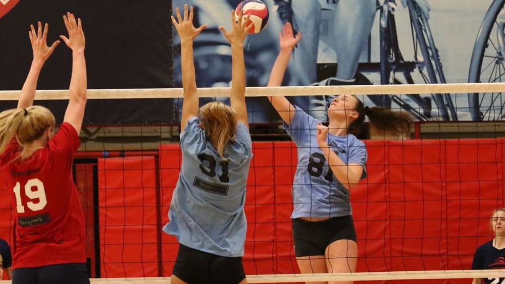 WSUCougarsVB's tweet photo. Hannah Pukis & Alexcis Lusby getting after it over the weekend at the @usavolleyball National Team Tryouts! 🇺🇸
#GoCougs | #usavtryout https://t.co/SsI6FD8NkG
