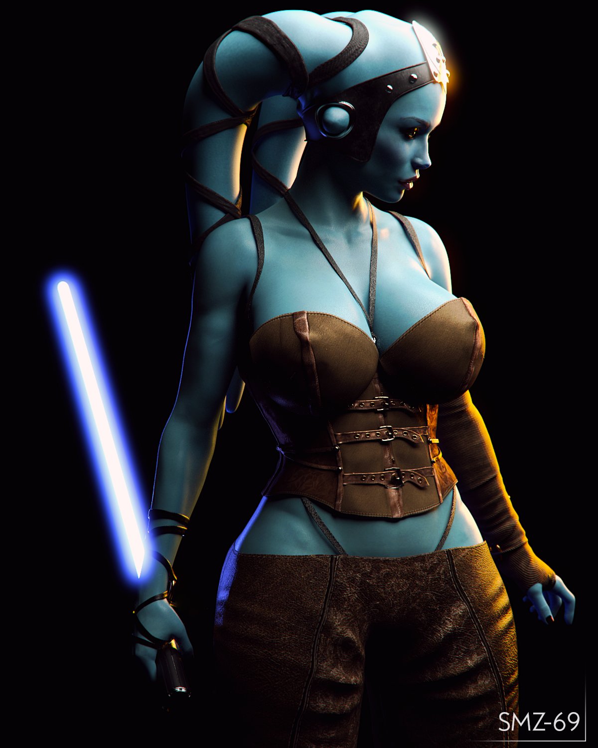 “Twi'lek Aayla - finished character Commission” .