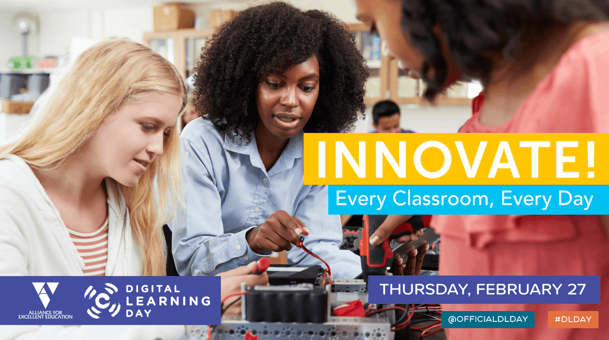 ISTE_ASCD's tweet photo. Digital Learning Day 2020 is this Thursday, 2/27! Save the date and join the thousands of educators and students to celebrate #DLDay. https://t.co/TKLLM1X5OH

@OfficialDLDay #Education #Classroom https://t.co/PjQiC0AYD5