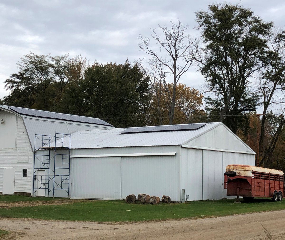Make use of unused roof space! Recent 6.213 kW system installed in Union City, Michigan. Call 888-90-SOLAR to learn more!