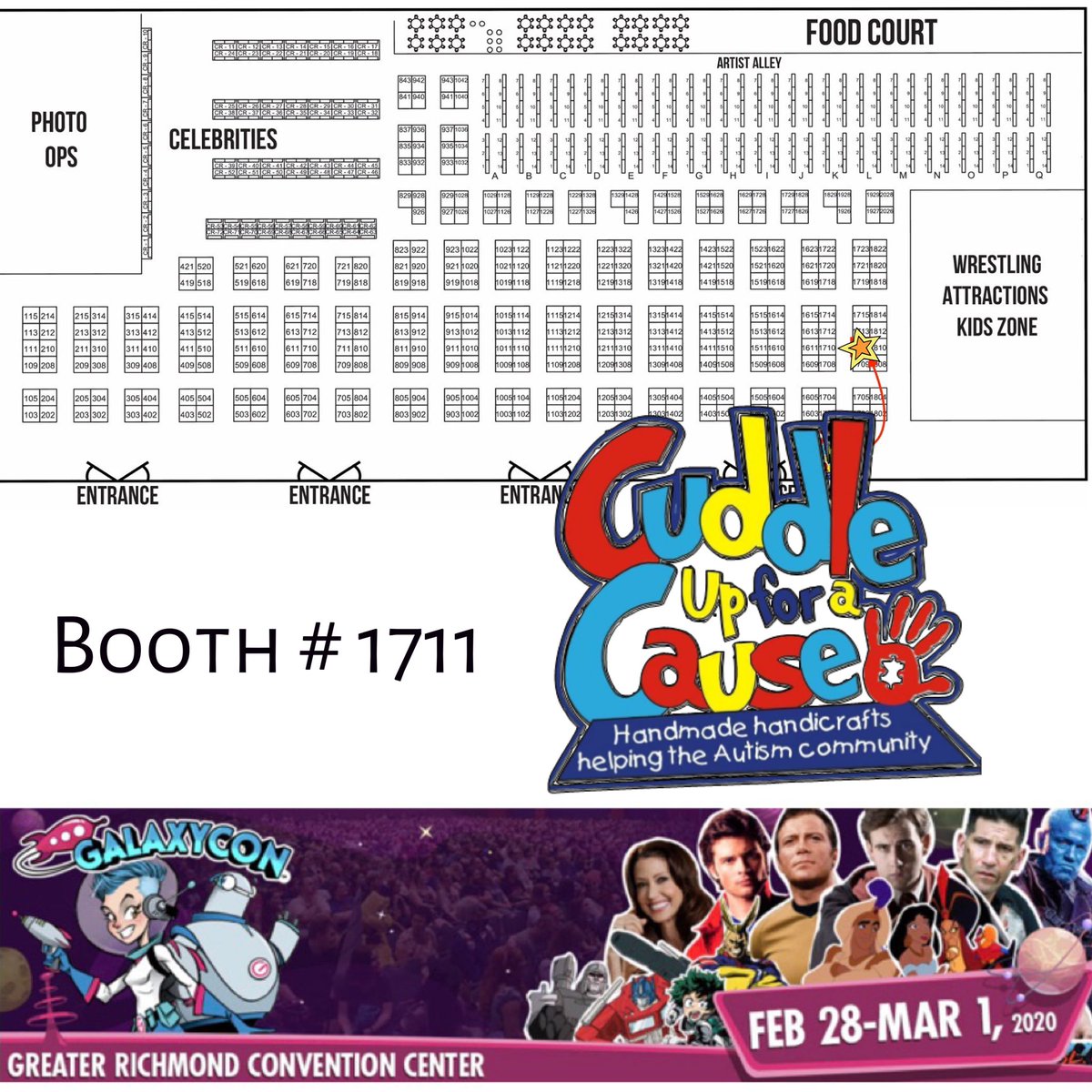 CuddleUp4aCause's tweet photo. Coming back to our backyard this weekend, @GalaxyConRich ! 

Who will we see? 

#galaxycon #conlife #galaxyconrichmond #richmondvirginia #cuddleupforacause #geektasticweekend #rva https://t.co/VrBgCps8Eu