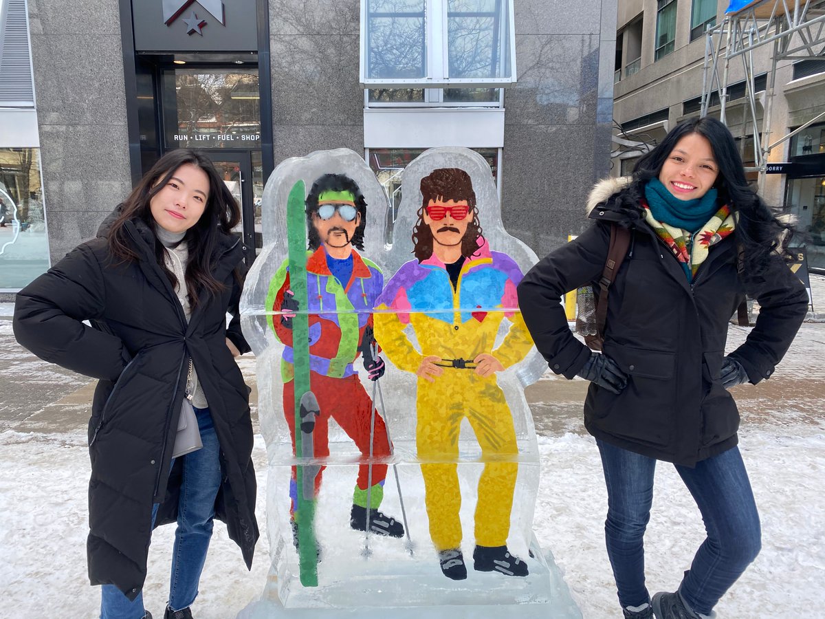 UofTELP's tweet photo. #UofTELP students were "chilling" recently at the Bloor-Yorkville Icefest 2020. Check out these images! https://t.co/lYtwM444yc