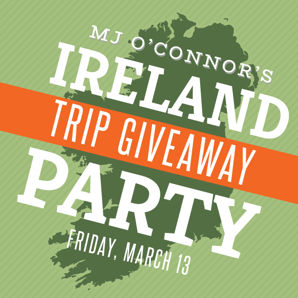 ☘🍻 Your favorite Irish pub is giving away a FREE trip to Ireland to kick off St. Paddy's Day. Join us on March 13 for your chance to win! ✈️🇮🇪 RSVP* for one additional entry: bit.ly/mjsirelandtrip 
*Must be present to win.
#giveaway #free
