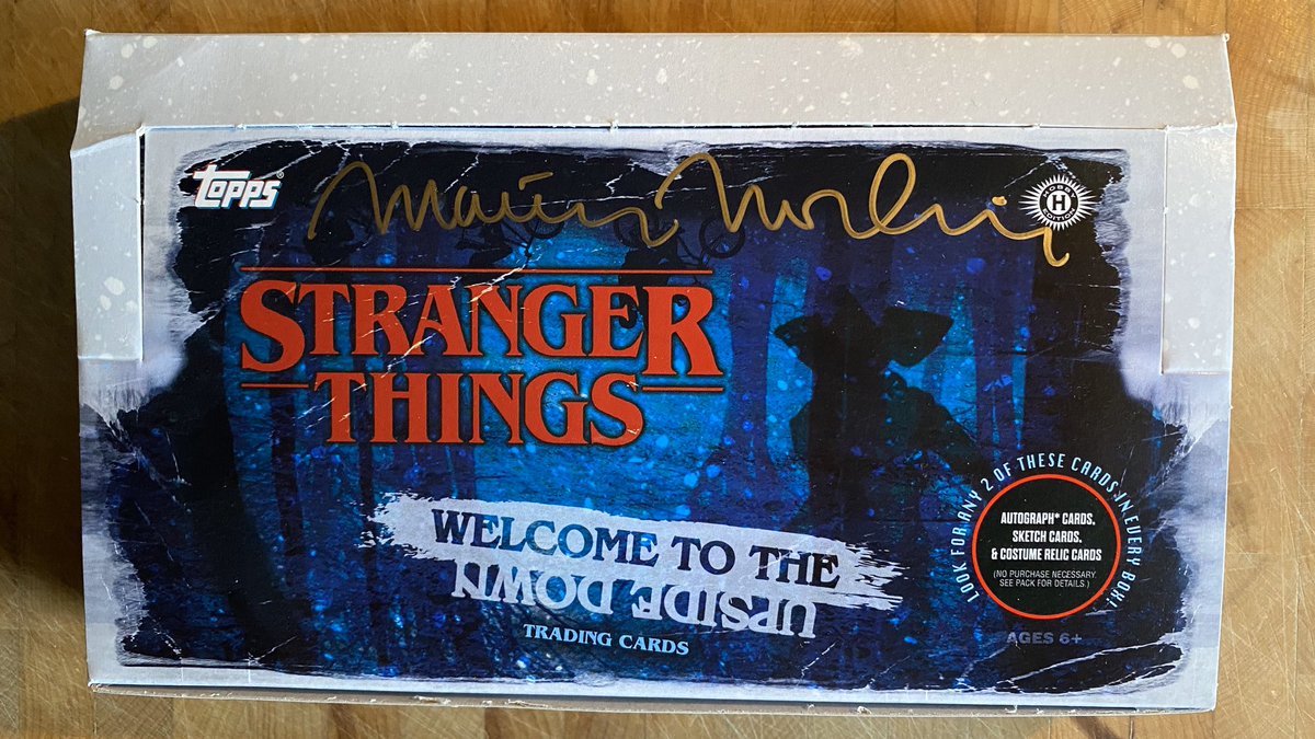 MatthewModine's tweet photo. RT by March 2 for a chance to WIN this empty #StrangerThings box signed by yours truly. It’s a great place to store all your @Topps “Welcome To The Upside Down” trading cards! I’ll pick one winner at random and announce on 3/3. Good luck! https://t.co/CI1cvQQEO0