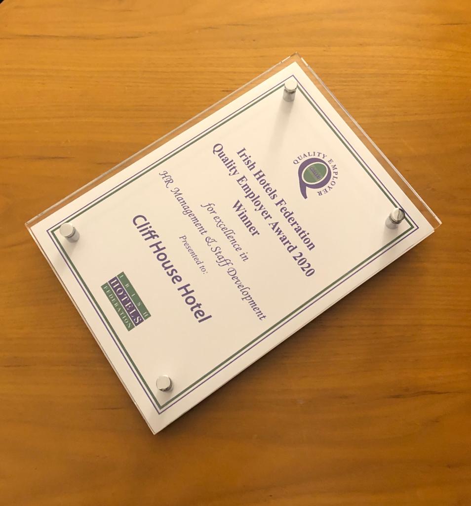 cliffhousehotel's tweet photo. We are a winner in the @IHFcomms Quality Employer Award for Excellence in HR Management and Staff Development
#CLIFFlife #CLIFFcareers #IHF #mindsettoachieve #winnerwinner #thrilled https://t.co/H7RaUFKvmZ
