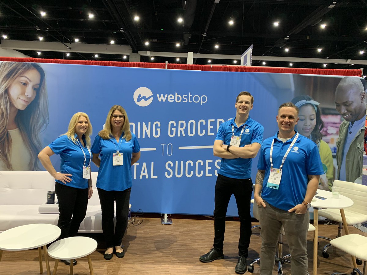 AdvancingRetail's tweet photo. Meet Shawn &amp; the @Webstop team @TheNGAShow Booth 1410 #cartpavilion 
Find the Right Approach to Your Grocery Technology:
https://t.co/w8nqrAbV7r
#ngashow20  #grocery #technology #tech https://t.co/RsBCk3FqN5