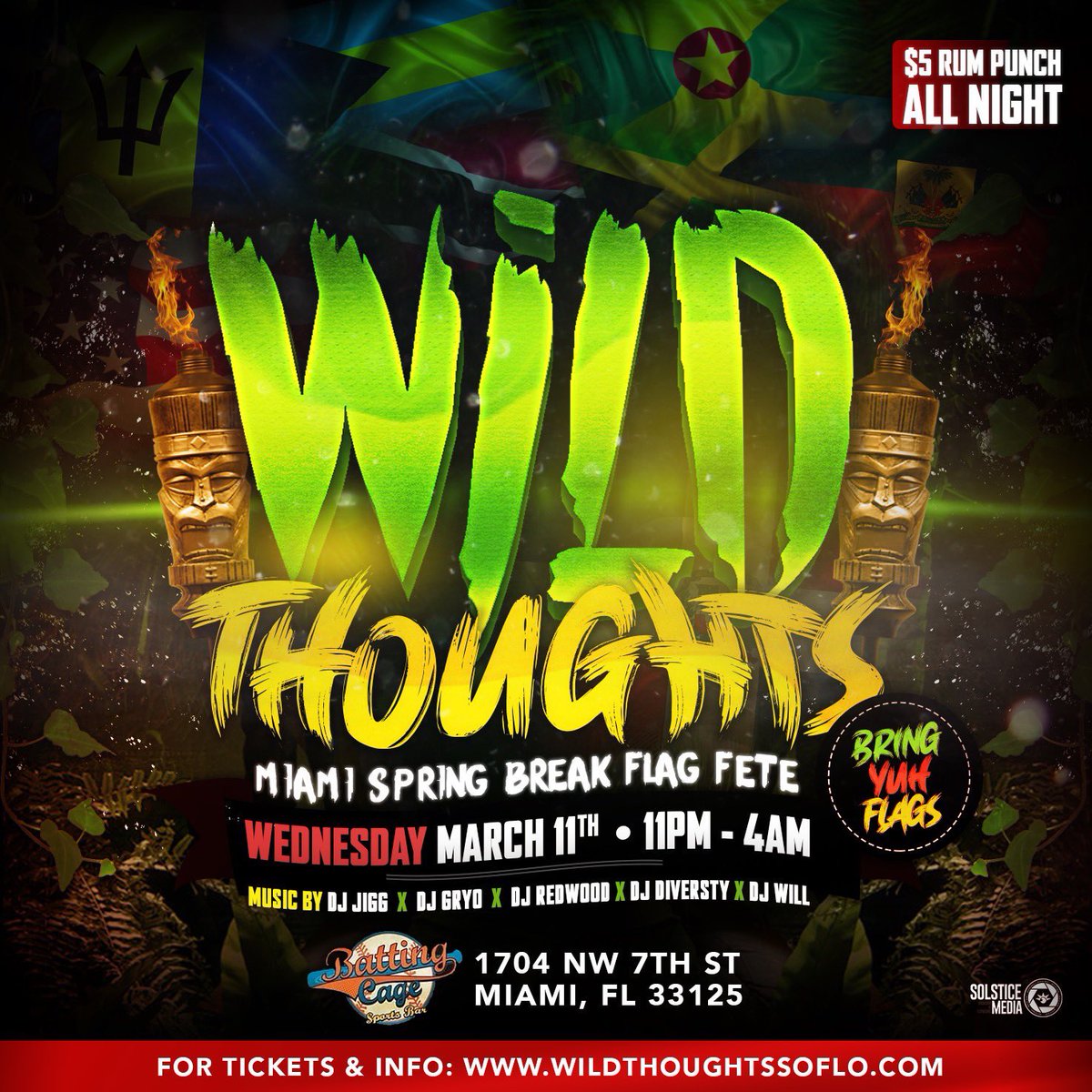 callmecakesss's tweet photo. Wild Thoughts Is Back 🇭🇹🇯🇲🇻🇮🇨🇺🇳🇬🇧🇷🇧🇸🇧🇧🇹🇹🇩🇲🇬🇩🇰🇳🇵🇷🇩🇴🇱🇨🇹🇿🇻🇬🇧🇿🇦🇬🇦🇮🇸🇭🇻🇮🇬🇾 The Official #MiamiSpringBreak Flag Fete❗️Wednesday March 11th {11PM-4AM} 
•
Get Your Tickets 🎟

https://t.co/rreuS5UKTt
@1JazzyJeff @DJ_Redwood https://t.co/rkUHrGKHVn