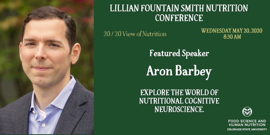 LFS_Conference's tweet photo. Register below for CSU's Lillian Fountain Smith Nutrition Conference featuring 8 speakers, including Aron Barbey!
Earn up to 9 CEUs, plus have the opportunity to network in beautiful Fort Collins, Colorado with health professionals from across the country!
https://t.co/9fADrXm1xW https://t.co/Cw9tYCvB2I