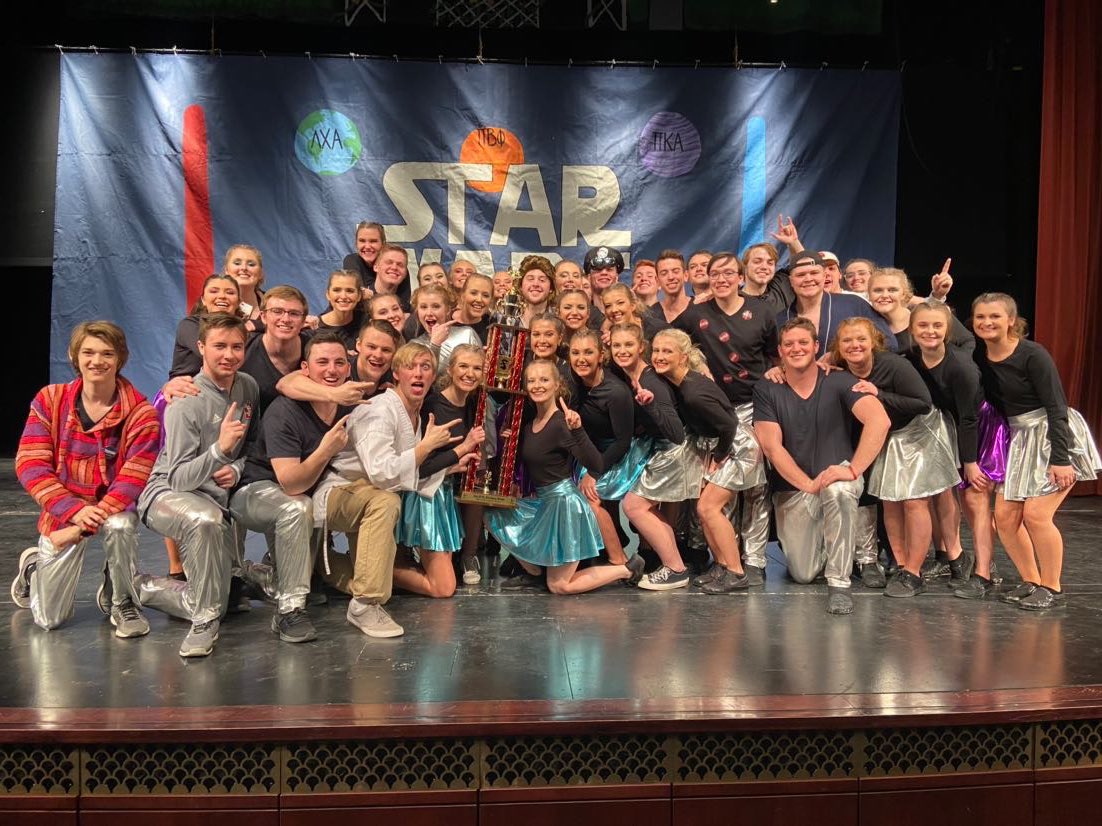 LambdaChi_usd's tweet photo. Congratulations to the lambda chi alpha, pi kappa alpha, and pi beta phi strollers on their 1st place victory Saturday night! A lot of hard work put in the last couple months. Very much deserved! #chopsontop #4peat https://t.co/rJyUMpJ6y9