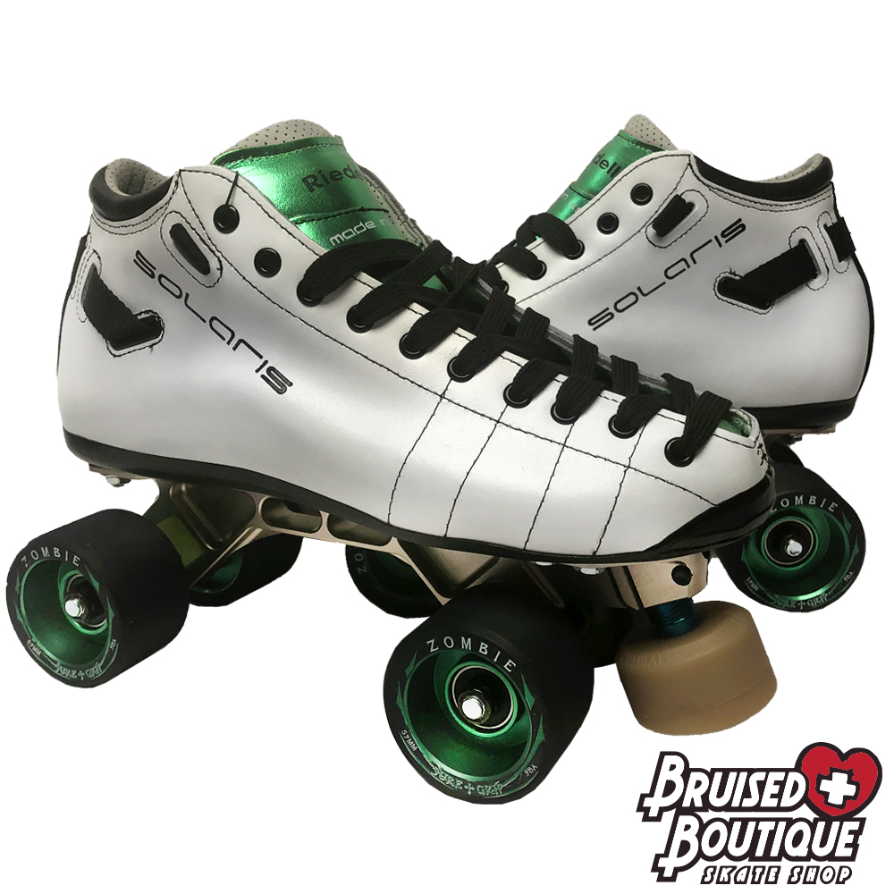 #TaxReturns season means lots of beautiful customs like these stunning Solaris Arius skates 💚 bit.ly/RiedellSolaris
Let us know when you're ready to get the best price on your perfect pair of skates!

#bruisedboutique #bruisedcustoms #customskates #rollerskates <a href="/RiedellRoller/">Riedell Roller</a>