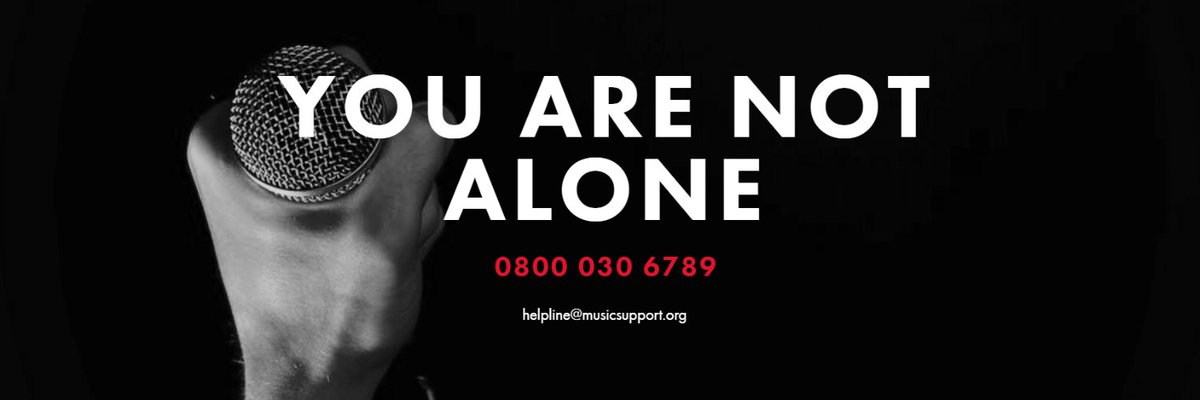 Our helpline is open to anyone involved with the music industry suffering from addiction, mental health or emotional health concerns. We're here for you 💕