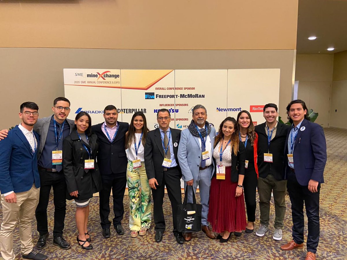 fminas's tweet image. Delegación de la @UNmedellin presente en la reunión de la Sociedad para la Minería, Metalurgia y Exploración (SME) @smecommunity el encuentro más importante del mundo para la industria minera. #SomosUNAL  #MineXchange2020