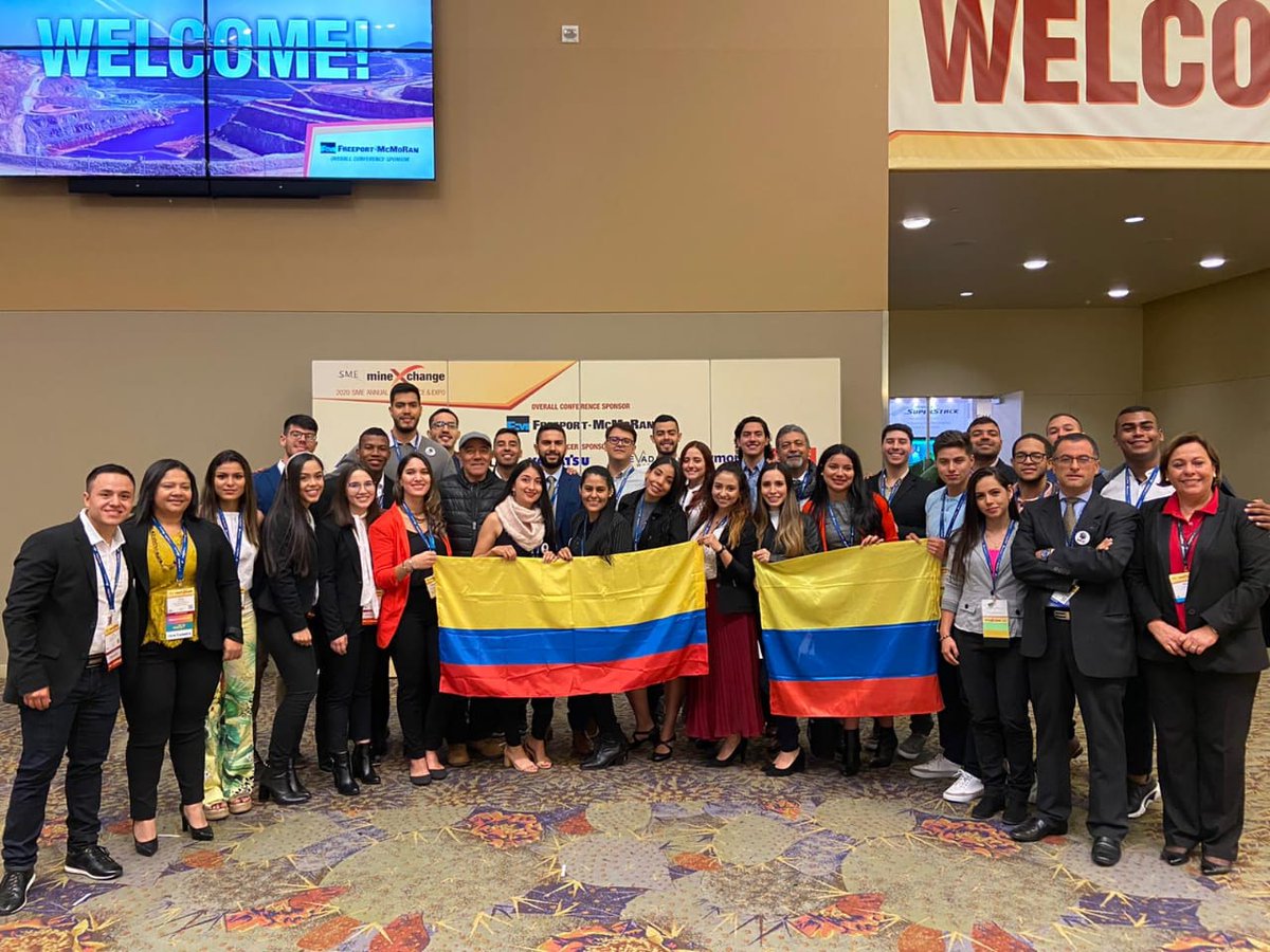 fminas's tweet image. Delegación de la @UNmedellin presente en la reunión de la Sociedad para la Minería, Metalurgia y Exploración (SME) @smecommunity el encuentro más importante del mundo para la industria minera. #SomosUNAL  #MineXchange2020