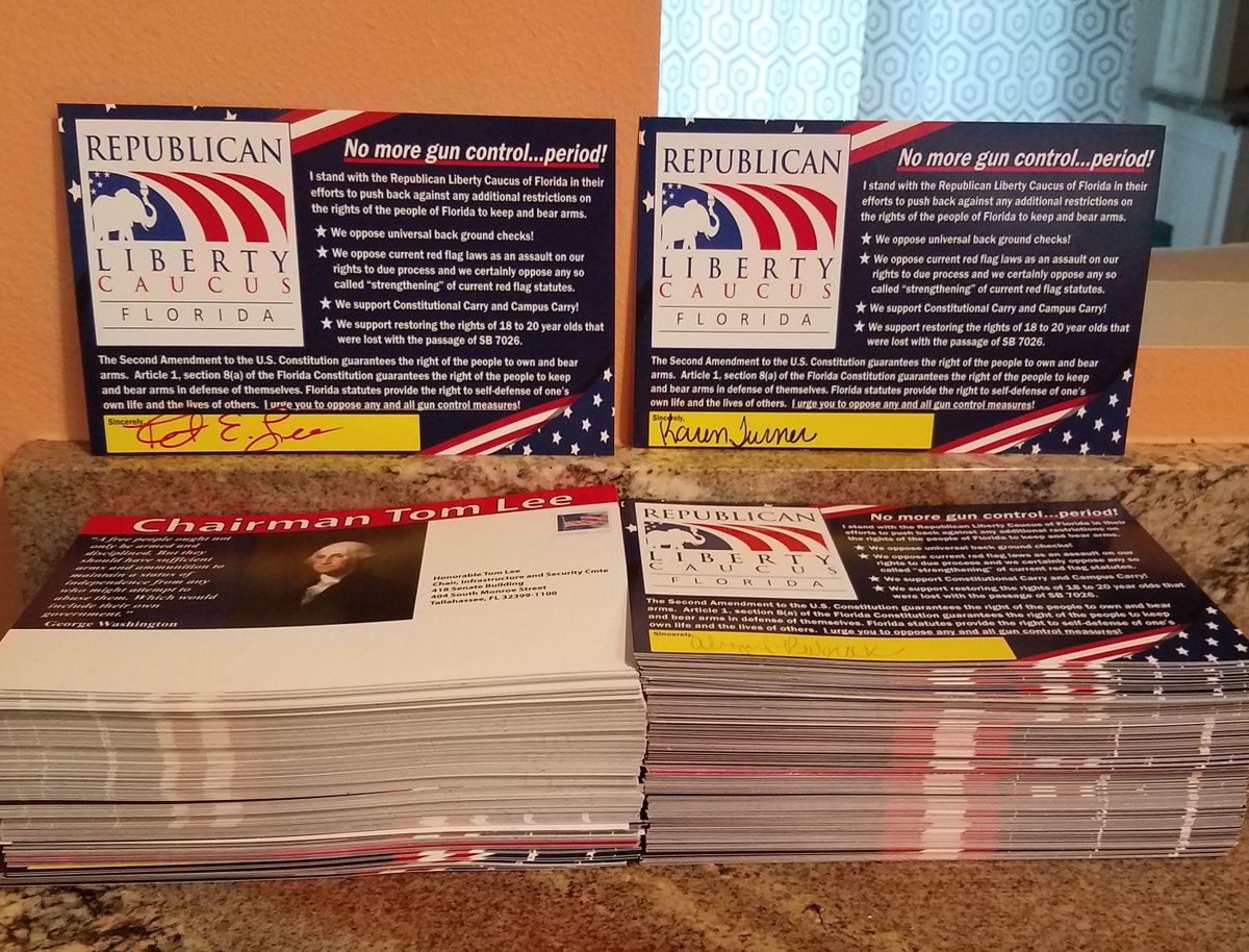 rlcLakeCounty's tweet image. #NoMoreGunControl Can you hear us now?
Here's more folks that absolutely reject Republicans in Tallahassee pushing gun control. 

READ our Republican Party Platform for crying out load. 

@BillGalvano 
@TomLeeFL
@RepJoseOliva
@GovRonDeSantis

.@RLCFL .@RLCFLChairman