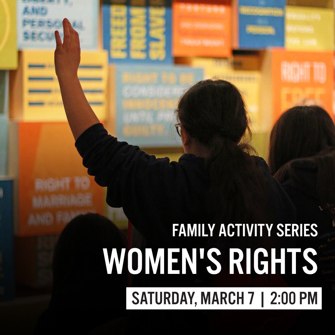 Bring your family to the Museum this Saturday at 2:00 p.m. for activities themed around Women's Rights. From curating your own mini exhibit to building an interactive timeline, explore history and culture in a creative way.

RSVP at sforce.co/2VlqIr1.

#womenshistorymonth