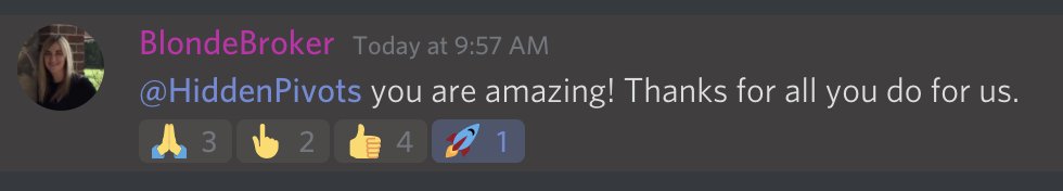 HiddenPivots's tweet image. Few of the many kinds of feedback I love, it warms my heart knowing I can make a difference with the #HPchartroom trading content. been a lot of fun and I&apos;m proud of the #HPteam achievements.🙏