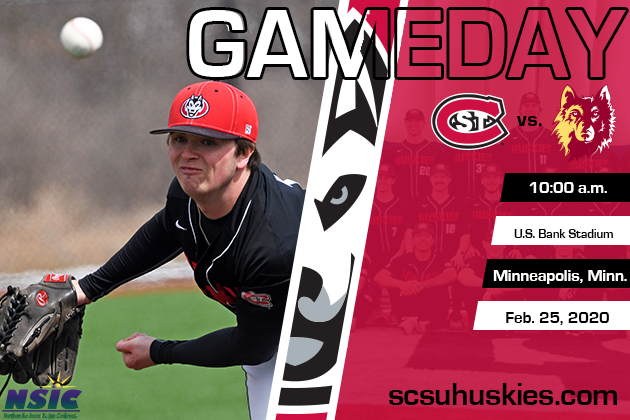 SCSUHuskies_BB's tweet photo. GAME DAY IN THE CITIES!
Hey @SCSUHUSKIES_BB fans, head over to US Bank Stadium today in Minneapolis for a Huskies baseball twinbill vs. Northern State.  Game time is 10 a.m.
Watch: https://t.co/4QNEHdEGq9
Stats: https://t.co/JjMj51K6qP
Listen: https://t.co/GF0qozpwMS https://t.co/h7qKpRcwky