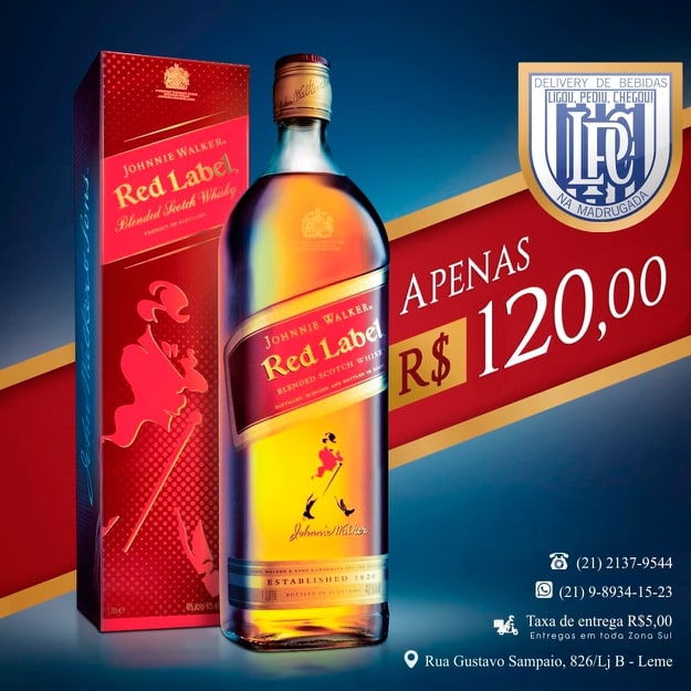 LigouC's tweet photo. Ja tá se arrumando pra sair e nao sabe o que beber?Aqui vai a boa de hoje:

Whisky Red Label ,o tradicional,entregue em sua casa,festa ou reuniao.

Entregas em toda Zona Sul.

(21)9-8934-1523 ou (21)2137-9544

#LigouPediuChegou #RedLabel #Whisky #Gelo #Bebidas #Conveniencias https://t.co/PSjpuWC0yu