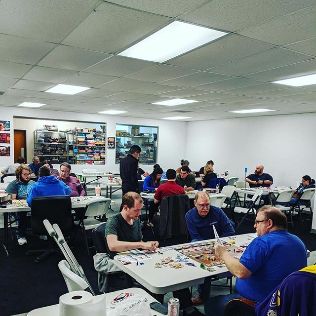 Monday gaming night has been growing. Just a reminder that Dallas Games is open Monday and Thursday nights.8 groups playing different games. #dallas #plano #texas #gamenights #bgg #boardgamegeek #boardgames ##strategygames  #playedatdgm ift.tt/2v1VIlr