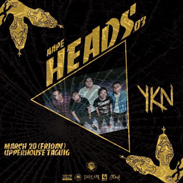 Kitakits tayo sa may Upperhouse sa March 20. Tutugtog kami sa benefit gig ng AAPE.