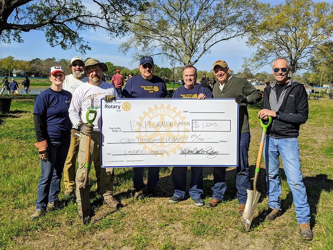 SpaceCtrRotary's tweet photo. Rotarians helped plant over 100 trees on Phase 2 today. Get out and enjoy your community!
#spacecenterrotary  #rotaryinternational 
#welcometothebayareatx https://t.co/kwzSVaDBtk