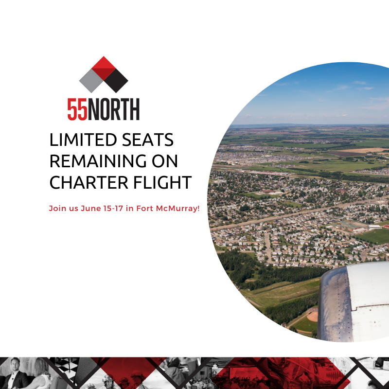 55northca's tweet photo. We have a few spots left on our charter flight from #yeg to #ymm for #55North2020! At $2450, our premium tickets include all conference activities, meals, accommodation at the Pomeroy Hotel and charter flight from YEG to YMM return for the event. https://t.co/ckuku2hMjx