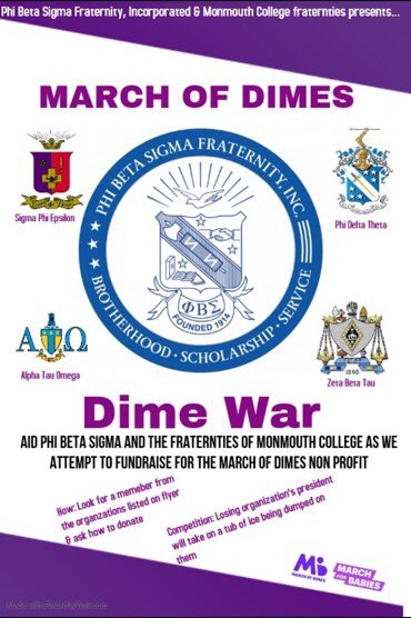 March of Dimes this week! Bring your change to the upper level of Stockdale at dinner to donate!!