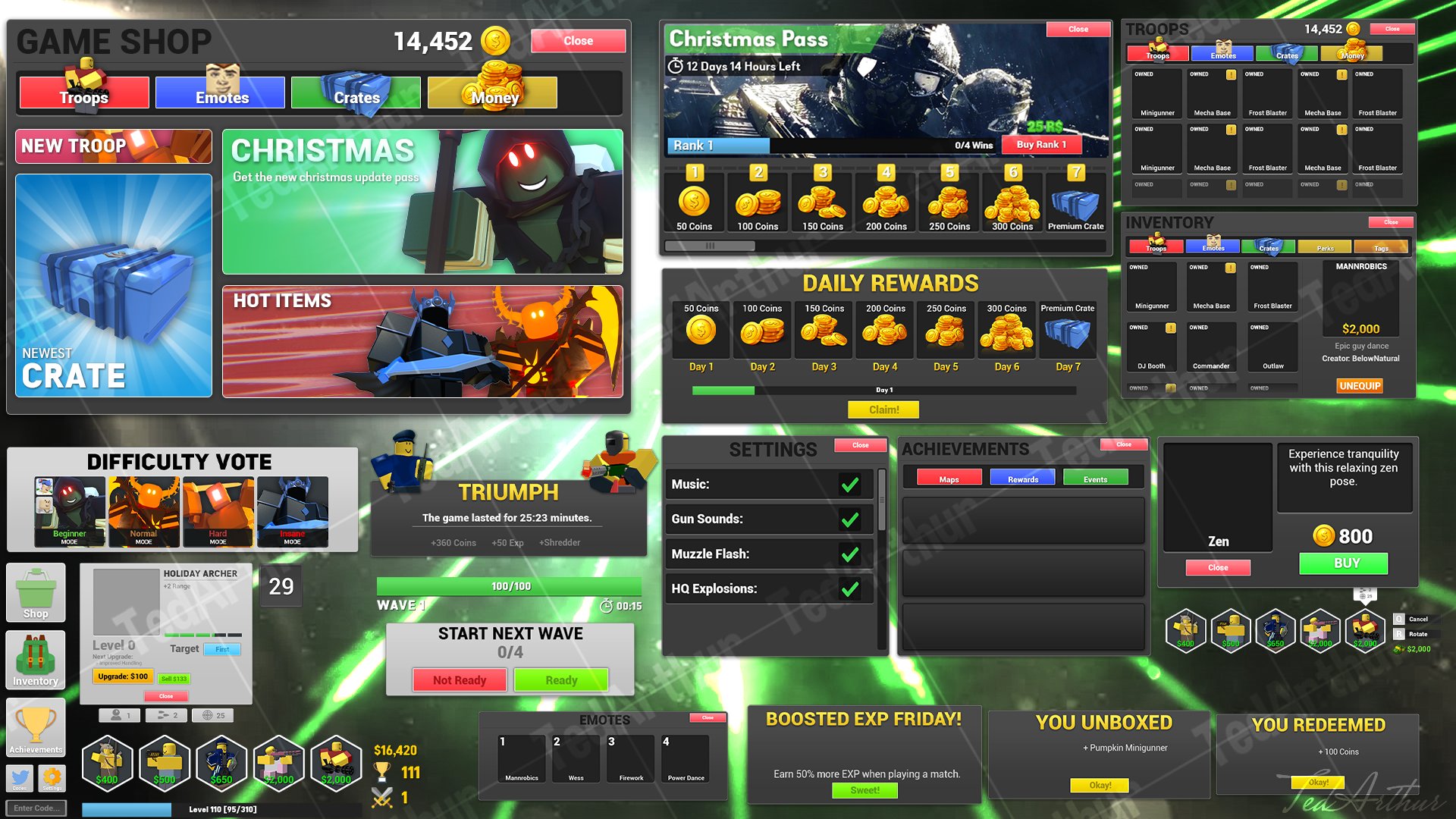 Ted On Twitter And Here It Is As Promised An All New Brand New Set Of User Interface For Tower Defense Simulator On Roblox Belownatural Roblox Robloxdev Tds Https T Co A9ww3vsxt7 - roblox tower defense simulator background