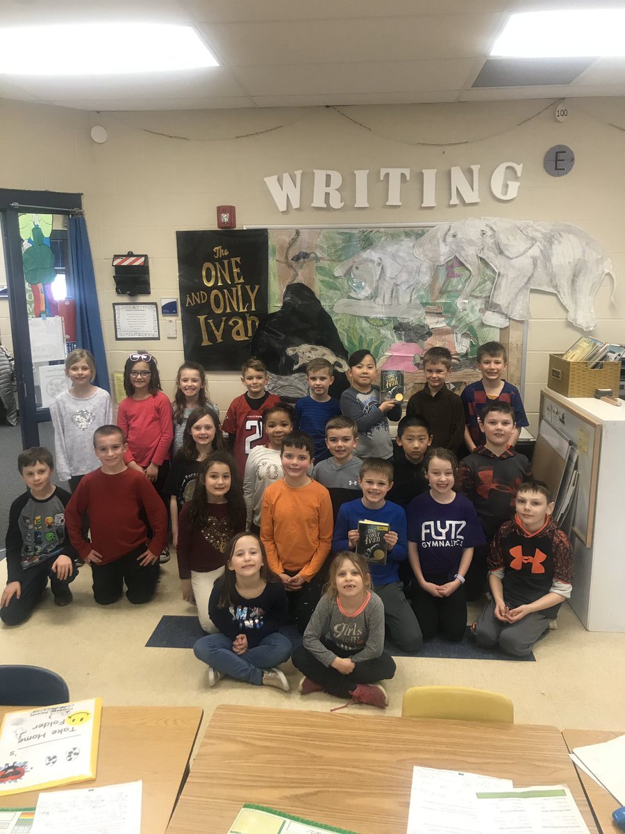 MrsLukingbeal's tweet photo. THIS...BOOK...simply life changing!
Students so immersed in story, begging for another page, never wanting it to end. The All Important Read Aloud...building a vibrant reading/writing community, part of our memories, creating a class bond.
We❤️Ivan. #katherineapplegate https://t.co/mlIVO29ThP