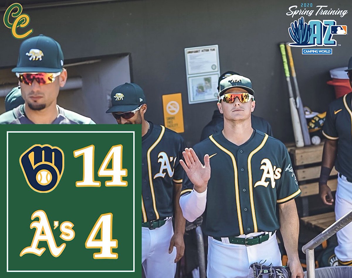 ColiChronicles's tweet image. The A’s were handed their fourth straight loss today, 14-4 due to another rough pitching performance. With Oakland pitchers yielding an average of 9.5 runs per game in the early part of Spring, they’ll look to start to settle in tomorrow against the Padres. #RootedInOakland