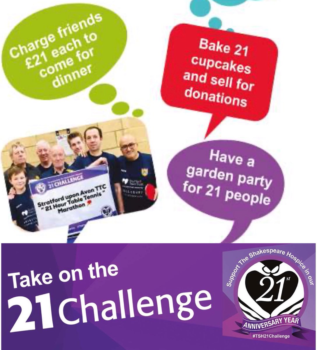 pauloucello's tweet photo. On the 10th  of July 2020 my fellow Table Tennis Club members and I will be taking part in a 21 Hour Marathon Table Tennis event to support the 21st anniversary of the Shakespeare Hospice #TSH21Challenge 🏓🏓🏓
So I am looking for as many sponsors as possible 😊👍🏓 https://t.co/9iIYJb3hky