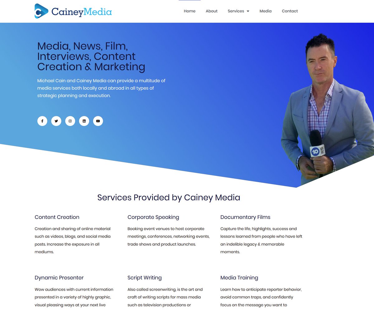 jezwebdesign's tweet image. New Website for Cainey Media! - caineymedia.com