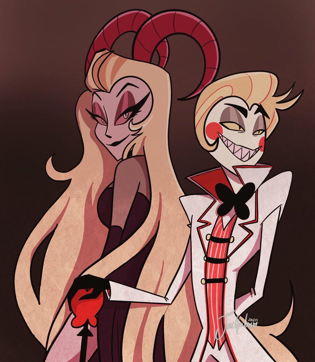 Decided to line and color some practice sketches of these beauties. Gonna work on a legit piece of them soon 

#hazbinhotel #luciferhazbinhotel #lilithhazbinhotel