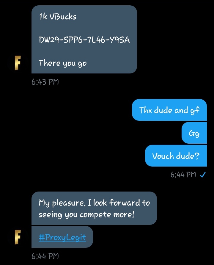 Feeds999's tweet image. @GamingProxyFN #ProxyLegit
Thx Dude For The Code And Ggs To The Players In Tht Solo Game