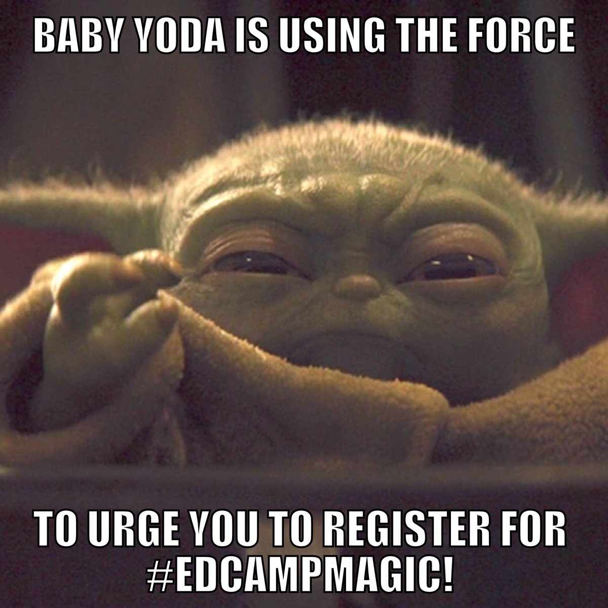 Have you registered yet for #edcampmagic2019?  Register at eventbrite.com/e/edcampmagic-…
#EdCampMagic #BabyYoda