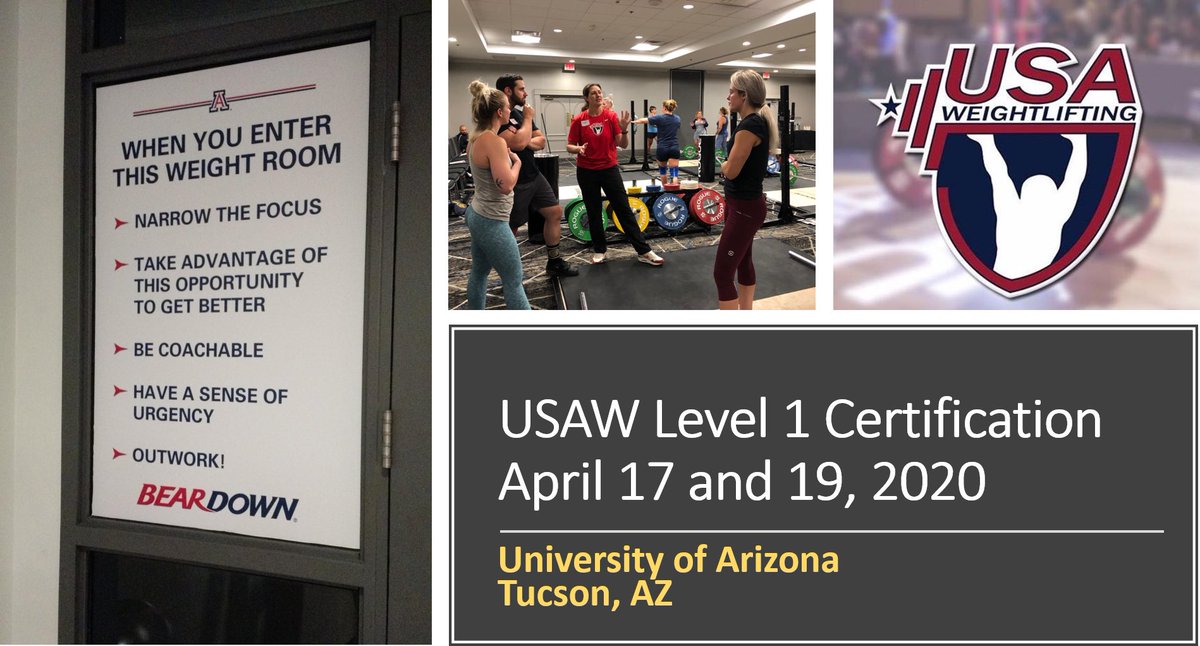 *ATTENTION COACHES* We are very excited to announce in conjunction with our performance coaches clinic we also are hosting USAW Level 1 certification! Sign up at usawcoaching.com