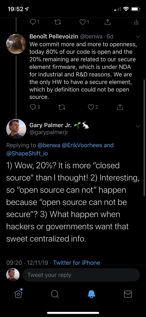 garypalmerjr's tweet image. Also, Ledger is not Open Source, &amp;amp; never will be. #OpenBlockchain #Blockchain
