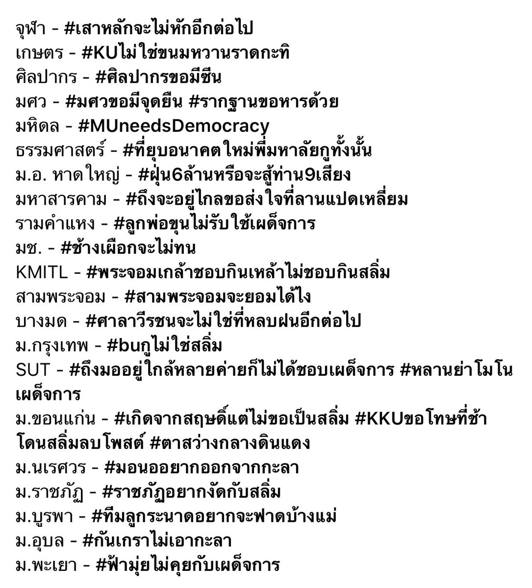 seri_yejin's tweet photo. เช้านี้มาอีกหมื่นแทก 
ติดแทกไม่ไหว แล้วจริงๆ
อาจารย์สฤณี พิมพ์รวบมาให้แล้วค่ะ  #KKUขอโทษที่ช้าโดนสลิ่มลบโพสต์ https://t.co/r10baXZSll