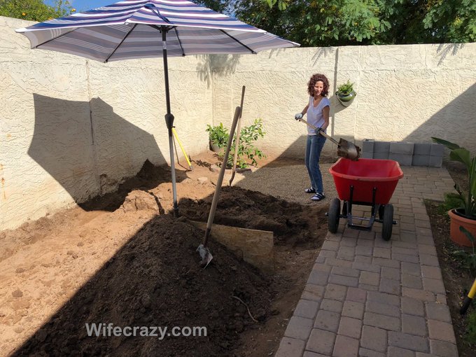 Working on my backyard today...  It&rsquo;s heating up in Arizona 🌵   #crazywife https://t.co/KU6M4ceLbV<a href="/tag/crazywife"class="tags"><span>#crazywife</span></a>
